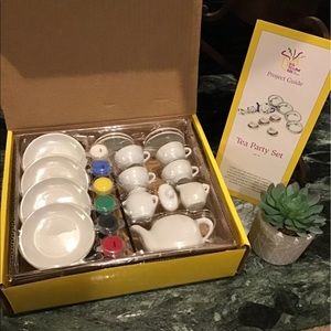 Big Yellow Box Tea Party Kit NIB